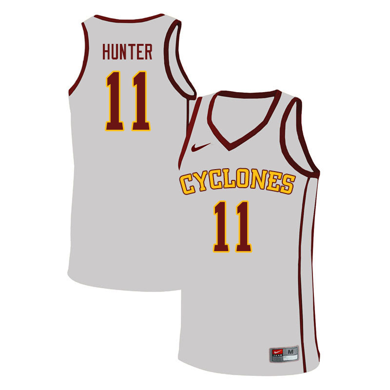 Men #11 Tyrese Hunter Iowa State Cyclones College Basketball Jerseys Sale-White